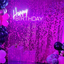 Birthday Party Supplies Air Active Moving Light Gold Decoration Background Decorative Wedding Sequin Wall Panel Shimmer Backdrop