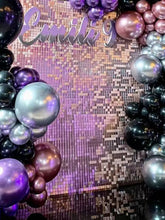 2500pc Shimmer Sequin Party Backdrop Curtain Metallic Foil Fringe Birthday Wedding Wall Decoration Photo Zone Booth Glitter Gold