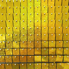 2500pc Shimmer Sequin Party Backdrop Curtain Metallic Foil Fringe Birthday Wedding Wall Decoration Photo Zone Booth Glitter Gold