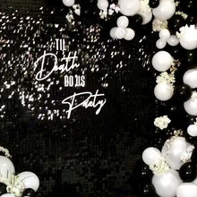 2500pc Shimmer Sequin Party Backdrop Curtain Metallic Foil Fringe Birthday Wedding Wall Decoration Photo Zone Booth Glitter Gold
