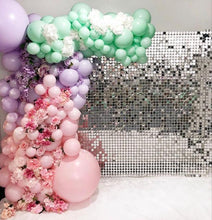 2500pc Shimmer Sequin Party Backdrop Curtain Metallic Foil Fringe Birthday Wedding Wall Decoration Photo Zone Booth Glitter Gold