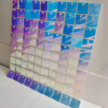 Shimmer Sequin Wall Panel Backdrop Blue Pink Onion Pick Event Party Birthday Show Square Gliter Decorative Decoration Irisdecent