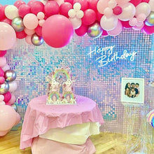 Shimmer Sequin Wall Panel Backdrop Blue Pink Onion Pick Event Party Birthday Show Square Gliter Decorative Decoration Irisdecent