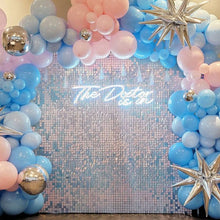 Shimmer Sequin Wall Panel Backdrop Blue Pink Onion Pick Event Party Birthday Show Square Gliter Decorative Decoration Irisdecent
