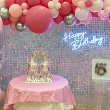Shimmer Sequin Wall Panel Backdrop Blue Pink Onion Pick Event Party Birthday Show Square Gliter Decorative Decoration Irisdecent