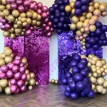 Shimmer Sequin Wall Panel Backdrop Blue Pink Onion Pick Event Party Birthday Show Square Gliter Decorative Decoration Irisdecent