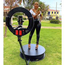 360 Photo Booth Portable Ring Light Flight Case Camera Spin Logo Led Photobooth Automatic Photo-booth-360 Selfie Dropship Large