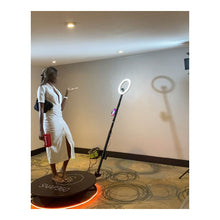 360 Photo Booth Photobooth Intelligent Magic Automatic Portable Rotating Camera Drop shipping Slow Motion Video Flight Case Spin