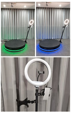Gran oferta cabina de cámara 360 cabina de fotos automática de movimiento lento 360 con soporte giratorio y paquete de caja de vuelo con luz para selfies