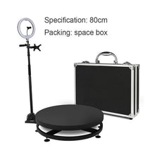 Gran oferta cabina de cámara 360 cabina de fotos automática de movimiento lento 360 con soporte giratorio y paquete de caja de vuelo con luz para selfies