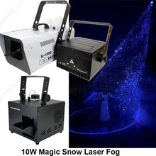 Wedding Marriage Bride 1500W Snow Machine&10W RGB Animation Laser Show Light&Haze Machine Combination Diamond Art Rain Effect DJ