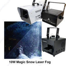 Wedding Marriage Bride 1500W Snow Machine&10W RGB Animation Laser Show Light&Haze Machine Combination Diamond Art Rain Effect DJ