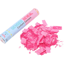 100pcs Baby Shower Gender Reveal Confetti Powder Cannon Gender Reveal Party Supplies Popper- Smoke Powder & Confetti Sticks Cannons