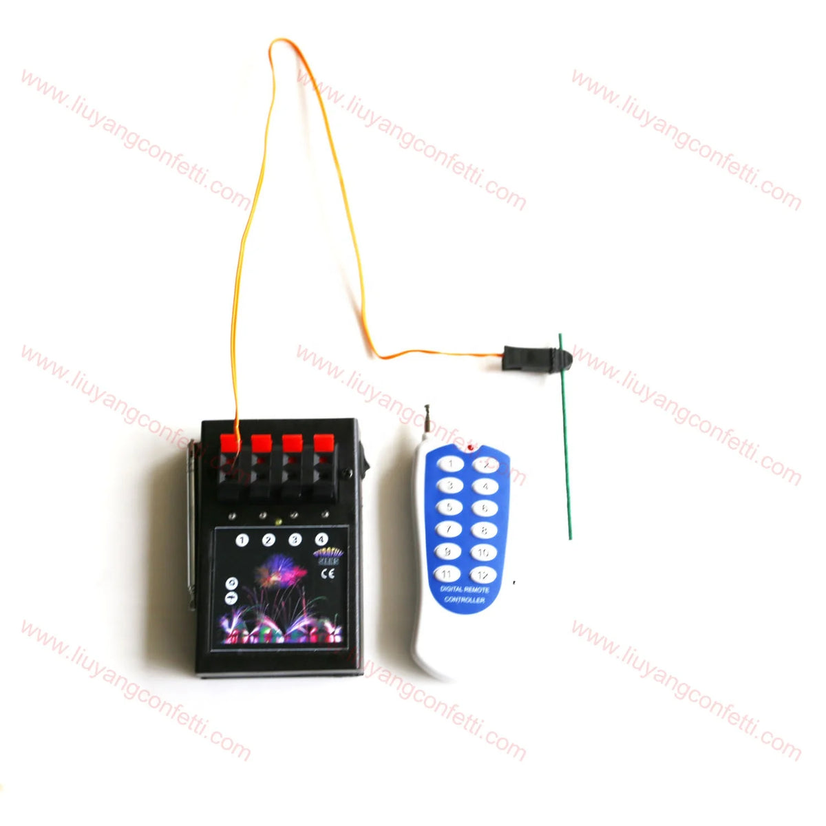 4 Cue wireless electric remote display show pyrotechnic firework digi