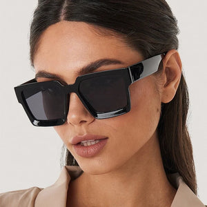 Hot Mens Trendy Wholesale Fashion Logo Square Shades Sunglasses Women 2024 Luxury Brand Name Designer Sun Glasses For Ladies