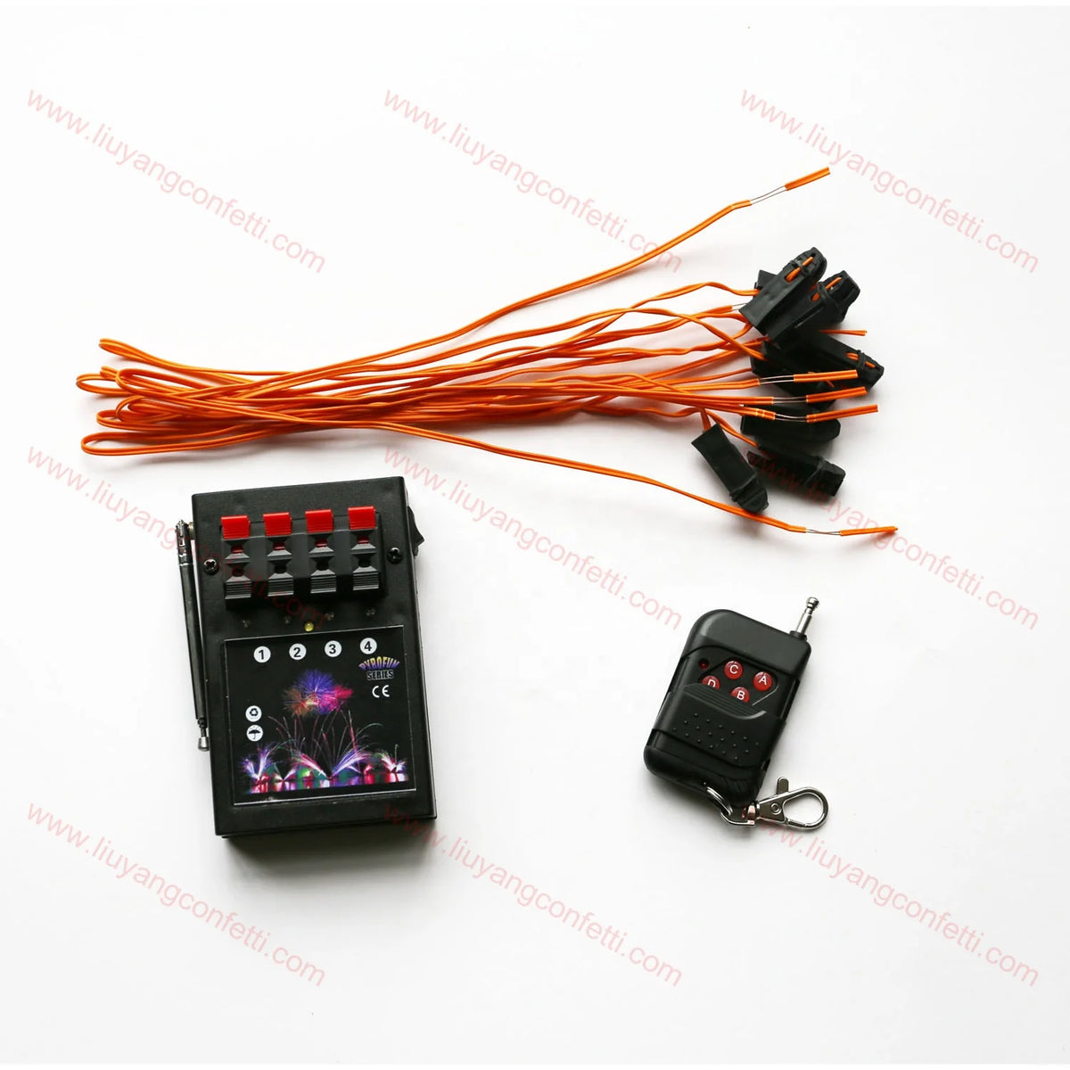 4 Cue wireless electric remote display show pyrotechnic firework digi
