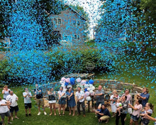 Handheld Gender Reveal Confetti Cannon, Celebration Popper for Weddings & Christmas, Paper Confetti Launcher for Festive Occasions