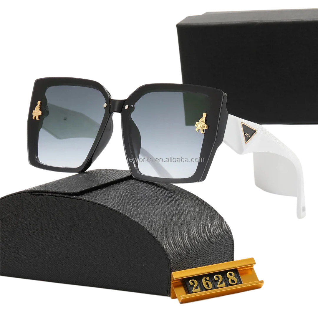Men Women Designer Case Custom 2024 Sun Glasses Luxury Shades Wholesal