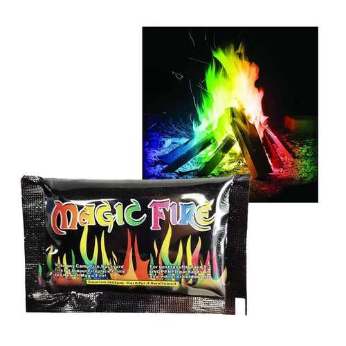 50bags Colored 10g 15g 25g 30g Color Magical Fireworks Campfire Colorful Party Fireplace Mystical Flames Magic Fire Powder