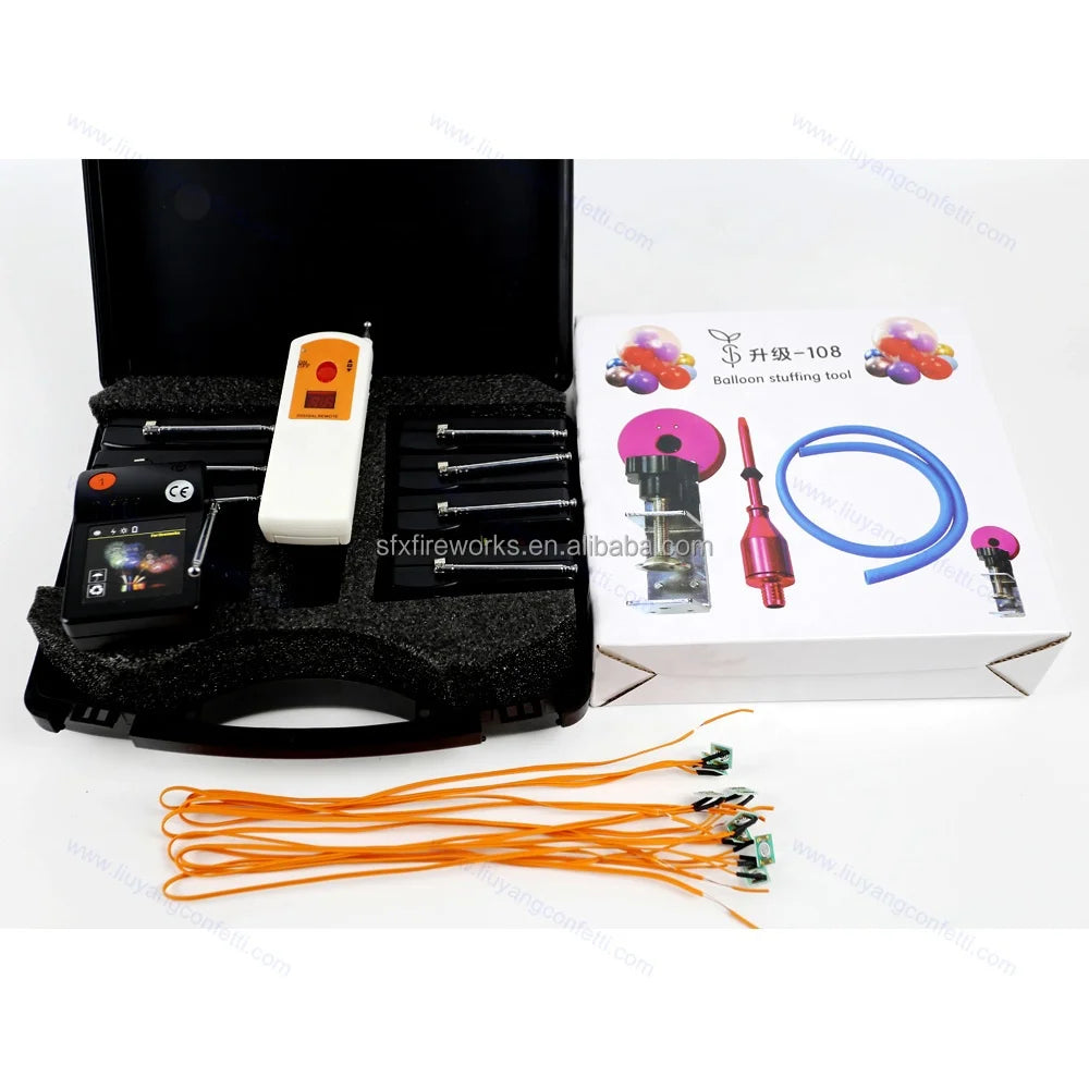 Remote Control Exploding Balloons Kit Balloon Blaster Machine With Ci