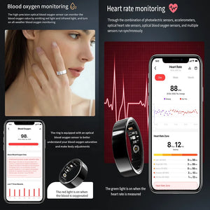 Health care ring smart daring Heart rate Sleep Activity Multisports GPS fitness tracker smartring Da Ring APP smart ring