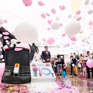 Remote Control Exploding Balloons Kit Balloon Blaster Machine With Ci9 and Balloon Suffing Machine For Bride Wedding Decorations