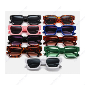 Gafas de sol cuadradas de diseño con logotipo personalizado para mujer, anteojos de sol unisex de lujo, polarizados, deportivos, rectangulares, Estilo Vintage, 2023 