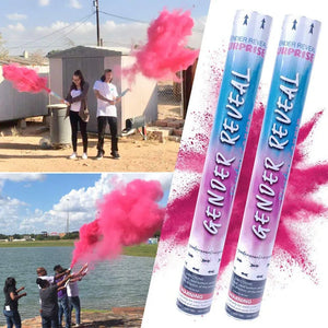 100pcs Surprise Party Supplies Color Gender Reveal Paper Confetti Cannon Pink Blue Biodegradable Smoke for Baby shower