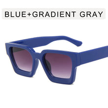 With Case Fashion Vintage Large Glasses Flat Trapezoid Beach 2023 Luxury Designer Famous Brand Shade Custom Sunglasses For Women