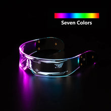 Musikbar KTV Neon Party Festival Performance Prop Tanz Leuchtende Sonnenbrille Nachtclub Bunte leuchtende LED-Brille 