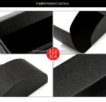 2023 Wholesale Price PU Portable folding Triangular Cases handmade leather custom logo print Branded sunglasses case packaging