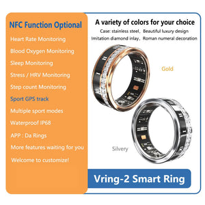 Health care ring smart daring Heart rate Sleep Activity Multisports GPS fitness tracker smartring Da Ring APP smart ring