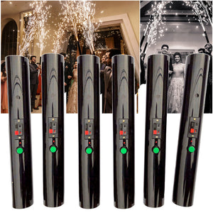 4pcs Hand Held Reusable Use Normal Cold Pyro Ice Fountain Cold Pyro Shooter Cold Flame Pyrotechnic for Festival