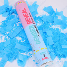 100pc Blue Pink Gender Reveal Cannon Party Supplies Biodegradable Confetti Launcher Baby Shower Party Popper Confetti Cannon