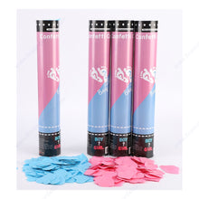 100pcs Surprise Party Supplies Color Gender Reveal Paper Confetti Cannon Pink Blue Biodegradable Smoke for Baby shower