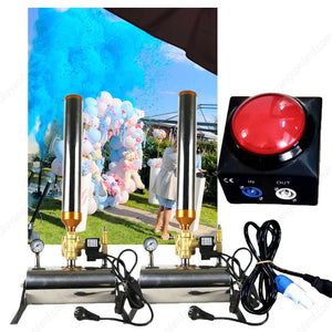 2pcs/lot streamer cannon machine with Remote Confetti Cannon  90-240V 150W Stage Confetti Machine for gender reveal baby shower boy or girl wedding party