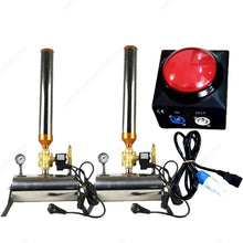 2 unids/lote envío gratis máquina de cañón streamer con cañón de confeti remoto 90-240V 150W máquina de confeti de escenario para fiesta de boda