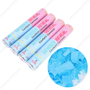 100pcs Surprise Party Supplies Color Gender Reveal Paper Confetti Cannon Pink Blue Biodegradable Smoke for Baby shower