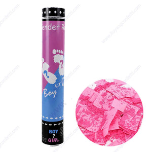 100pcs Surprise Party Supplies Color Gender Reveal Paper Confetti Cannon Pink Blue Biodegradable Smoke for Baby shower