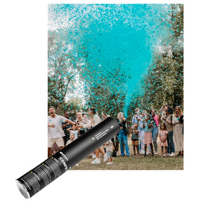 100pcs Surprise Party Supplies Color Gender Reveal Paper Confetti Cannon Pink Blue Biodegradable Smoke for Baby shower