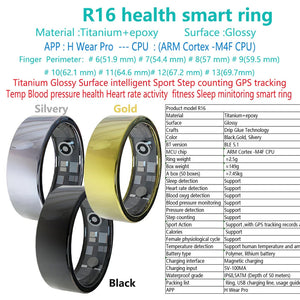 Health care ring smart daring Heart rate Sleep Activity Multisports GPS fitness tracker smartring Da Ring APP smart ring