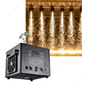 Reusable Remote and DMX control cold spark stage waterfall machine sparkler sparkular for wedding stage concert event show