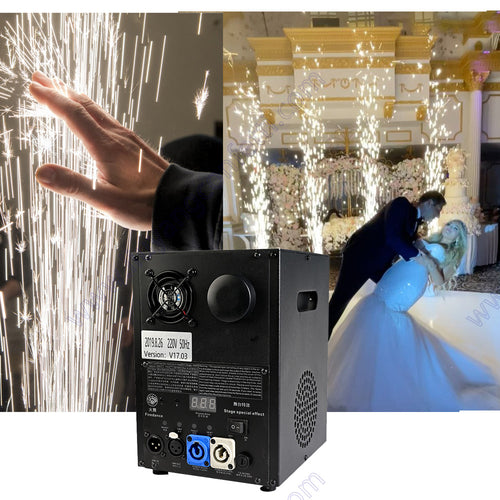 Stage Pyrotechnic Event Party Show Rent Titanium Powder Wireless 6pcs 650w Remote Fountain Sparkler Wedding Cold Spark Machine