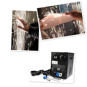 Stage Pyrotechnic Event Party Show Rent Titanium Powder Wireless 6pcs 650w Remote Fountain Sparkler Wedding Cold Spark Machine