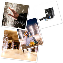 Stage Pyrotechnic Event Party Show Rent Titanium Powder Wireless 6pcs 650w Remote Fountain Sparkler Wedding Cold Spark Machine