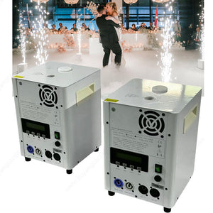 2pcs Remote DMX Control Cold Spark Machine, Titanium Sparkler Machine for Weddings & Events