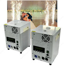 2pcs Remote DMX Control Cold Spark Machine, Titanium Sparkler Machine for Weddings & Events