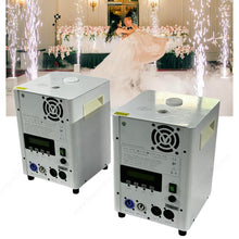 2pcs Remote DMX Control Cold Spark Machine, Titanium Sparkler Machine for Weddings & Events