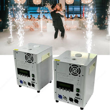 2pcs Remote DMX Control Cold Spark Machine, Titanium Sparkler Machine for Weddings & Events