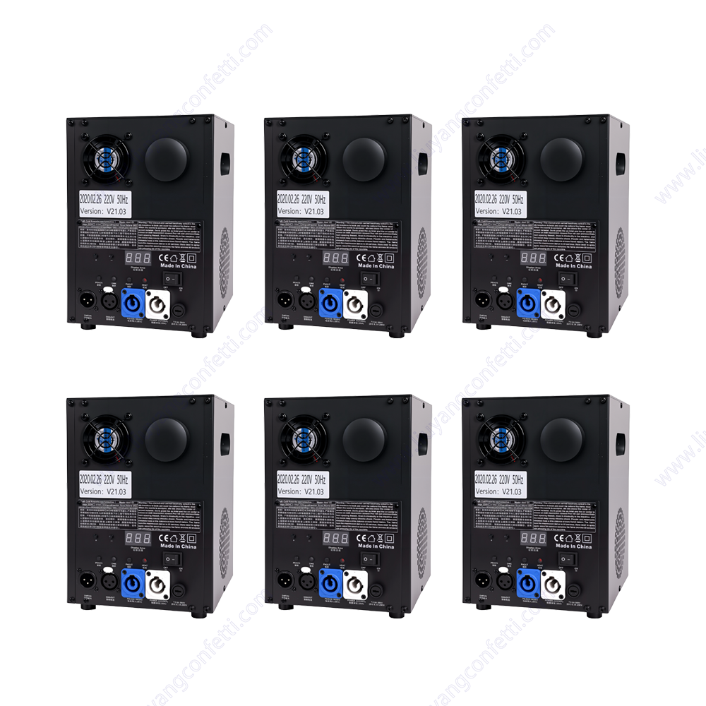 Stage Pyrotechnic Event Party Show Rent Titanium Powder Wireless 6pcs 650w Remote Fountain Sparkler Wedding Cold Spark Machine